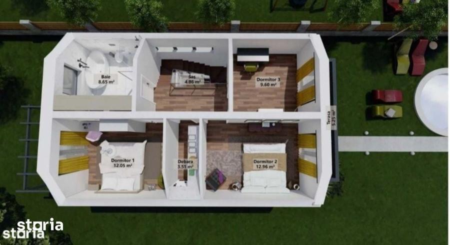 Casă cu 4 camere cu Teren 700 Mp în Sângeorgiu de Mureș