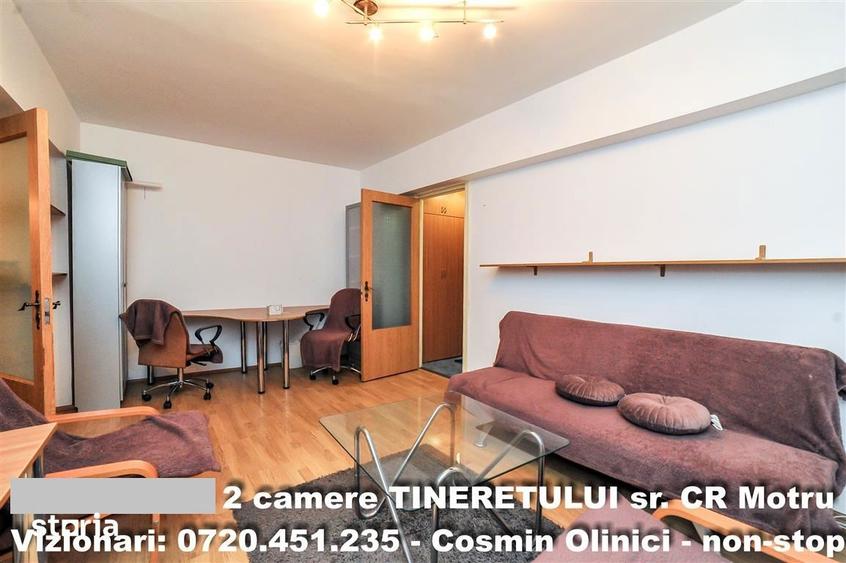 Apartament cu 2 camere semidecomandat în Tineretului