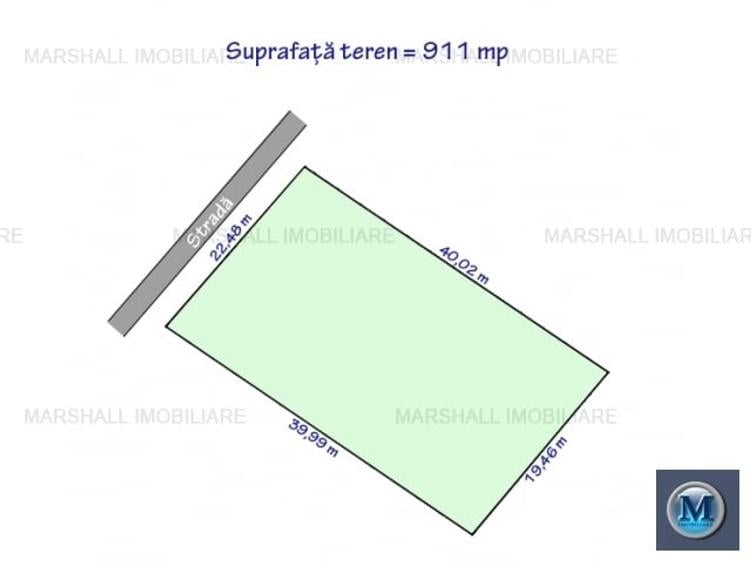 Teren Construcții intravilan de 911 mp, în Albert