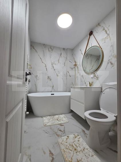 Apartament cu 2 camere semidecomandat, mobilat în Florești
