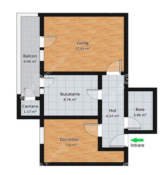 Apartament cu 2 camere decomandat, mobilat în Șelimbăr