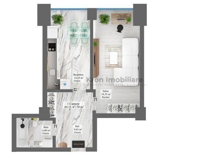 Apartament cu 5 camere decomandat în Nord