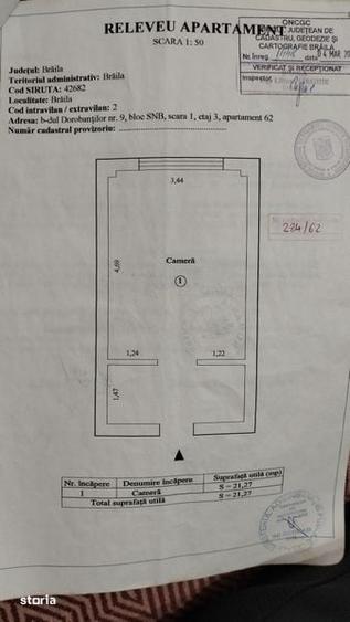 Garsoniera, zona centrala-bariera, et 3/4 - 1
