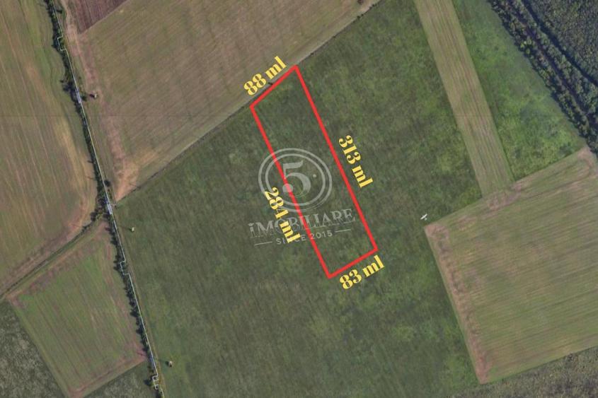 Teren Construcții intravilan de 25000 mp, în Vest