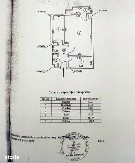 Garsonieră decomandată în 13 Septembrie