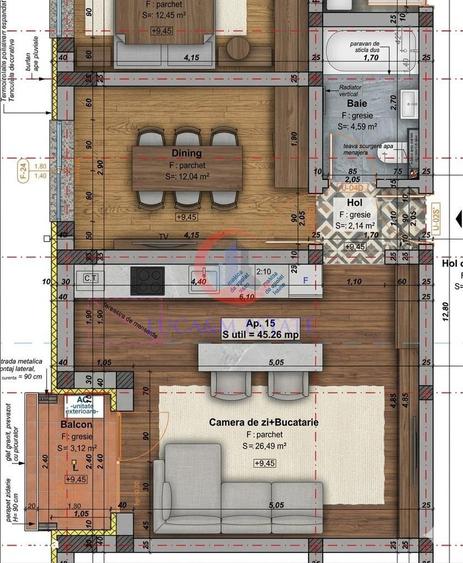 Apartament cu 2 camere în Central