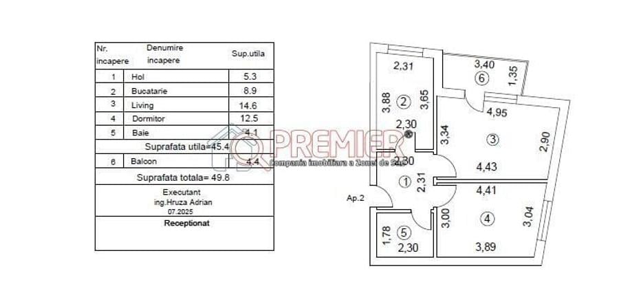 Apartament cu 2 camere decomandat în Rahova