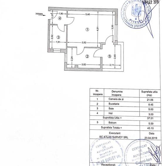 Garsonieră în Central