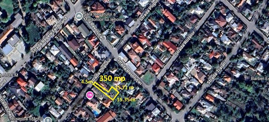 Teren Construcții intravilan de 350 mp, în Central