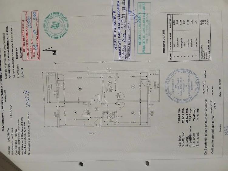 Apartament cu 3 camere decomandat în Central