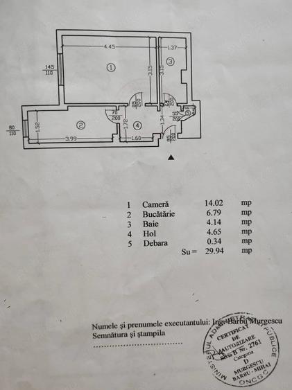 Garsonieră decomandată în Lujerului