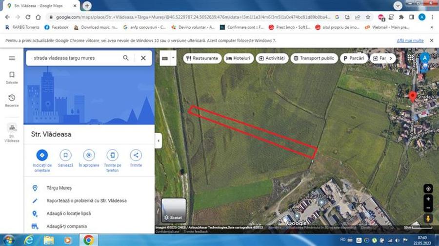 Teren intravilan de 2900 mp, în 1 Decembrie 1918