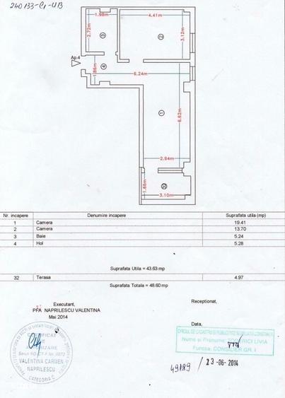 Apartament cu 2 camere în Central