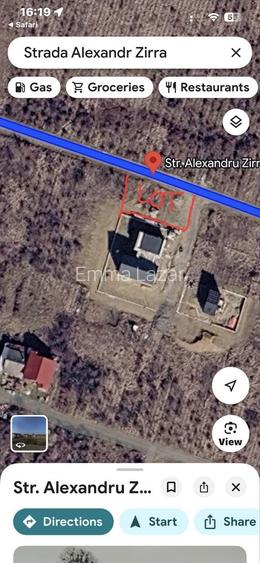 Vand teren intravilan str. Alexandru Zirra zona Bucium