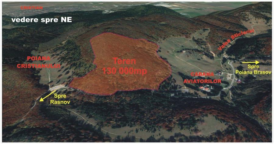 Teren Construcții intravilan de 130000 mp, în Poiana Brașov