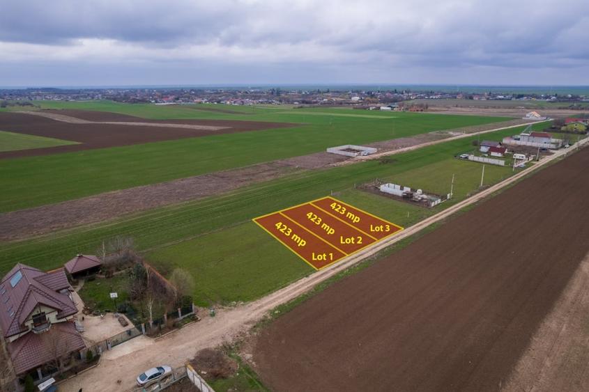 Teren Construcții intravilan de 423 mp, în Frumușani