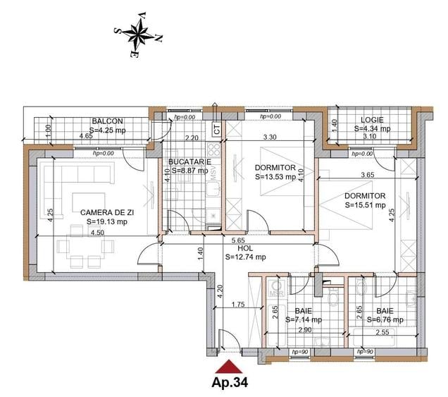 Apartament modern cu 3 camere | Bloc nou 2026 | Tractorul-Comision 0% - 7