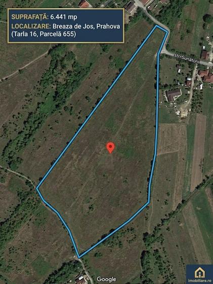 Teren Construcții intravilan de 6441 mp, în Breaza de Jos