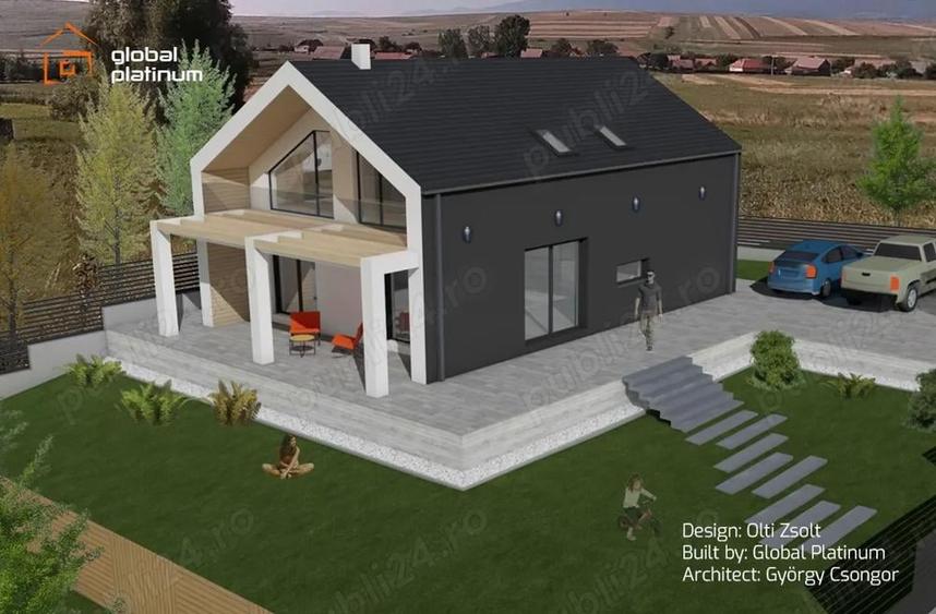 Casă cu 4 camere cu Teren 670 Mp în Leliceni