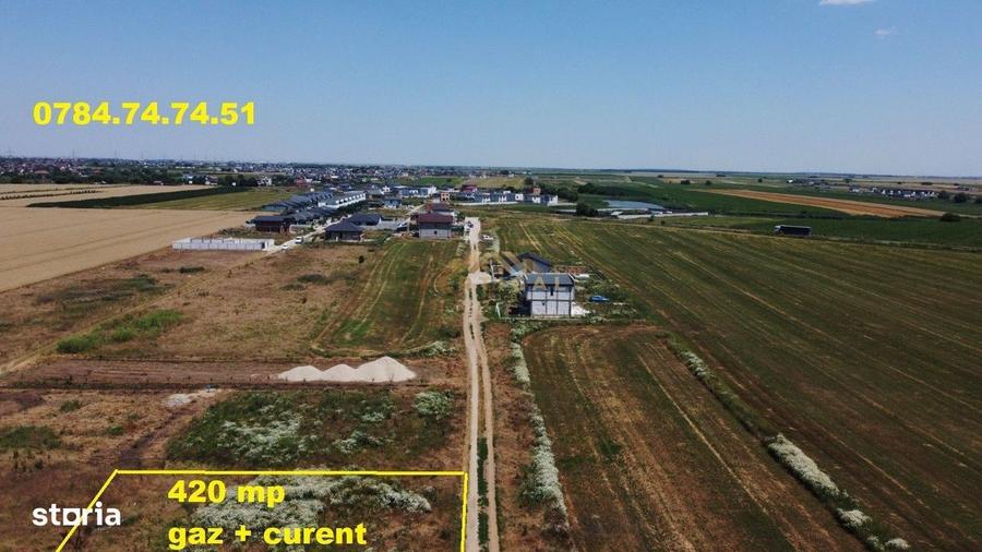 Teren INTRAVILAN cu gaz si curent - com Berceni - 2