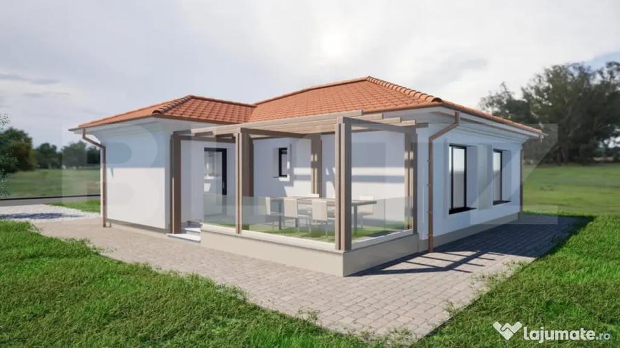 Casă cu 3 camere cu Teren 365 Mp în Micești