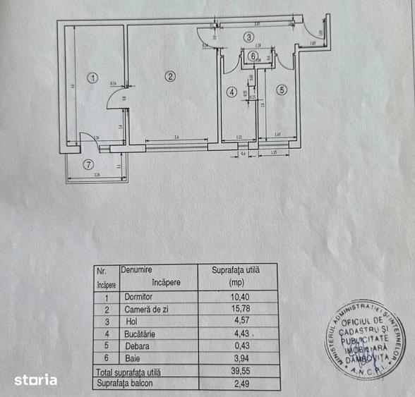 Apartament cu 2 camere semidecomandat în Micro 11