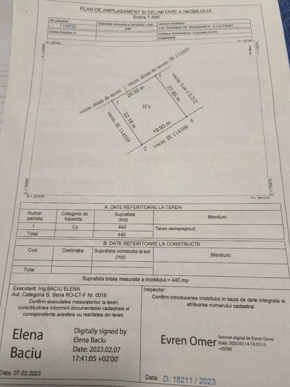 Teren de 440 mp, în Cumpăna