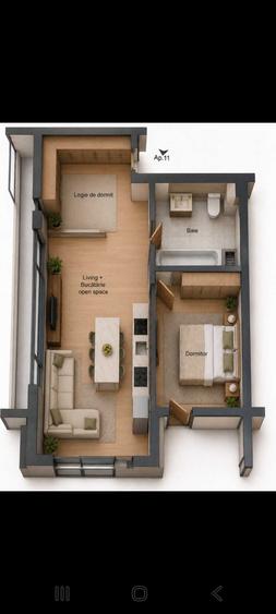 Apartament cu 2 camere semidecomandat în Gheorgheni