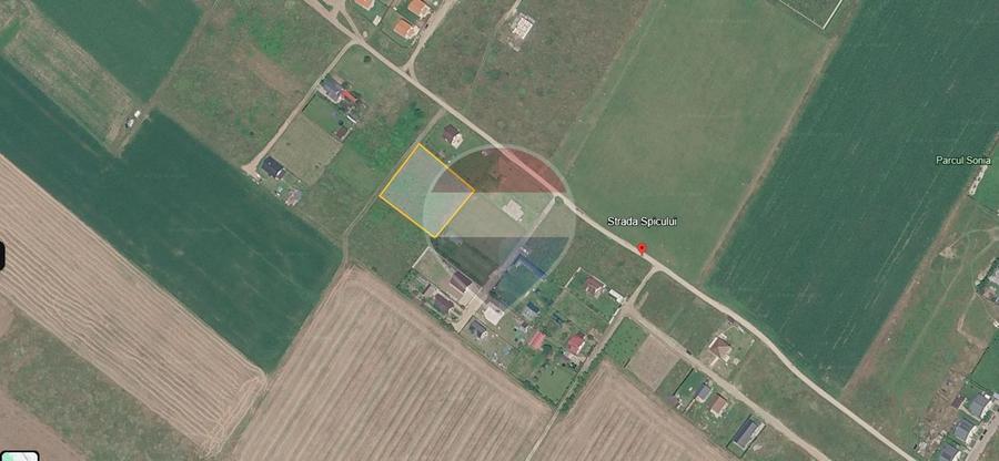 Teren Construcții intravilan de 1200 mp, în Cristian