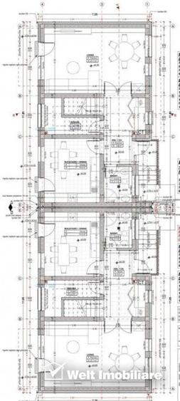 Duplex cu 4 camere cu Canalizare în Florești
