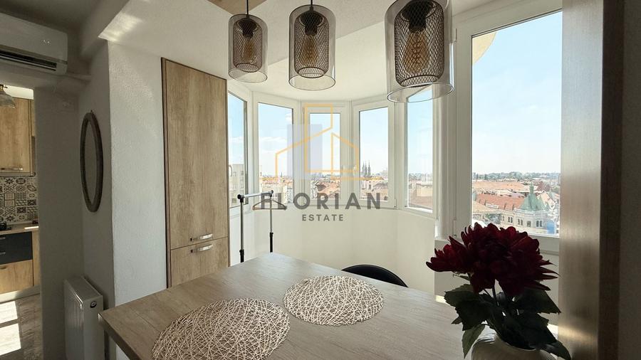 Apartament cu 2 camere decomandat, mobilat în Central