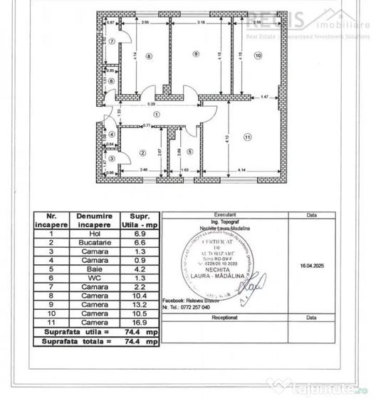 Apartament cu 4 camere semidecomandat în Stupini