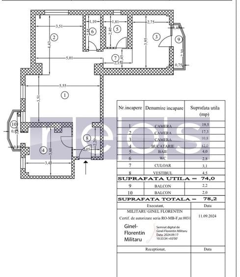 VANZARE 3 CAMERE -  SEMIDECOMANDAT - Mall Vitan - 13