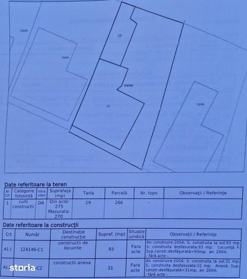 Casă cu 2 camere cu Teren 275 Mp în Central