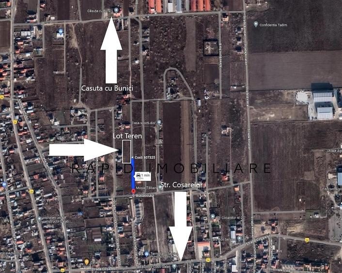 Teren de 500 mp, în Central