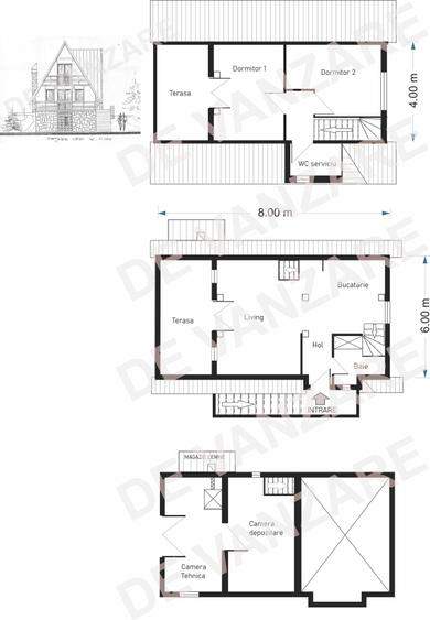 Casă cu 4 camere cu Teren 250 Mp în Central