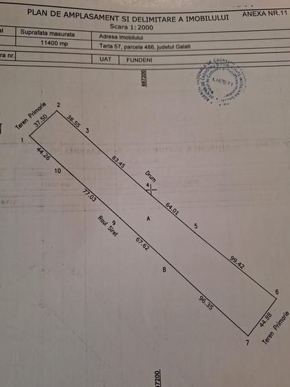 Teren agricol extravilan de 11400 mp, în Lungoci