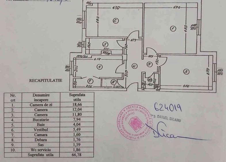 Apartament 3 camere decomandat Crângași 67 mp cu 2 băi și parcare - 16