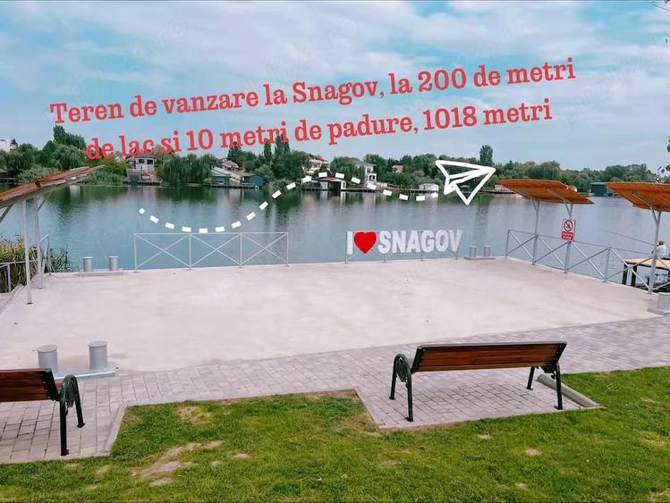 Teren de 1018 mp, în Snagov