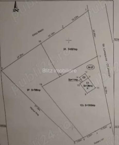 Teren intravilan, 2392 mp, front 57 m, zona Luncsoru