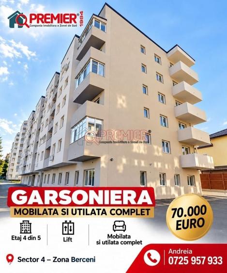 Super Oferta Garsoniera 34 Mp De Vanzare Zona Grand Arena Mall Sector - 3
