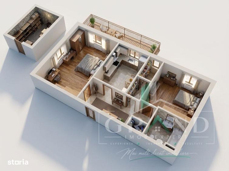 2 Camere Decomandate | Balcon | Etaj 6/10 | Orientare VEST | Manastur - 1