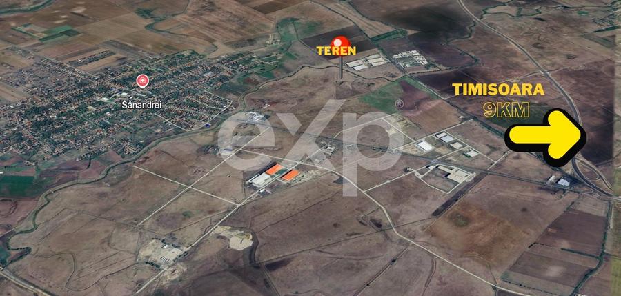 Teren Construcții intravilan de 1056 mp, în Sânandrei