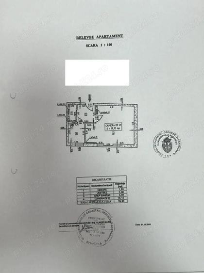 Garsonieră semidecomandată în Calea Victoriei