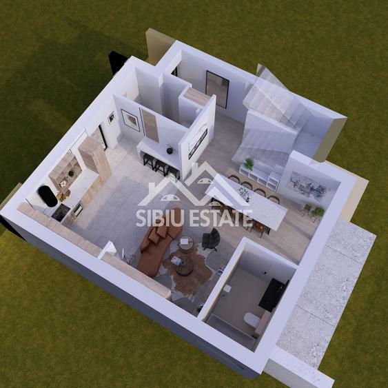 Duplex cu 4 camere cu Canalizare în Șura Mică