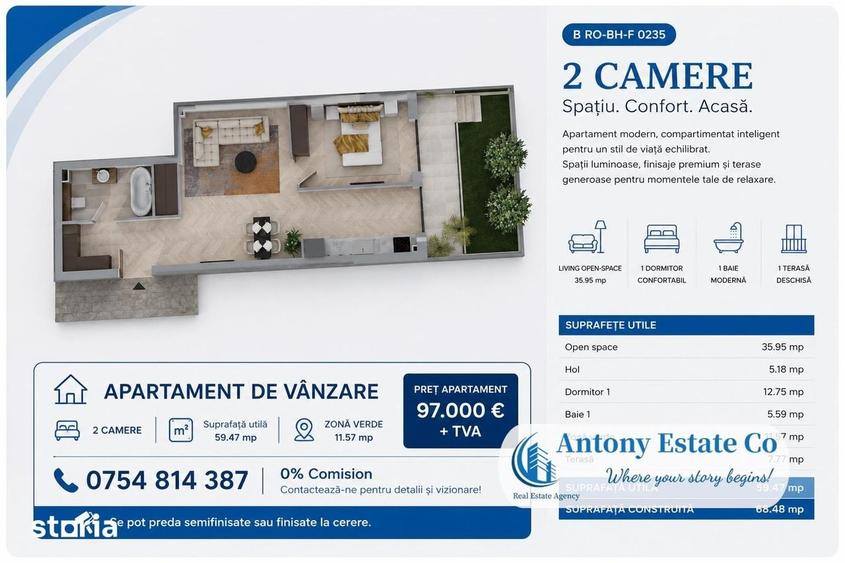 Apartament cu 3 camere în Sântandrei