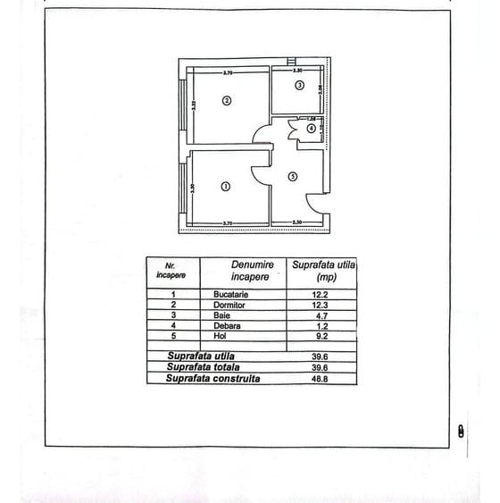Apartament cu 2 camere, parter, ideal spatiu comercial, VASLUI - zona PROCOPIU; - 8