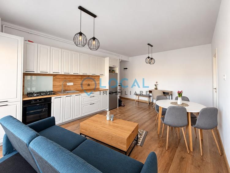 Apartament cu 2 camere semidecomandat, mobilat în Baciu