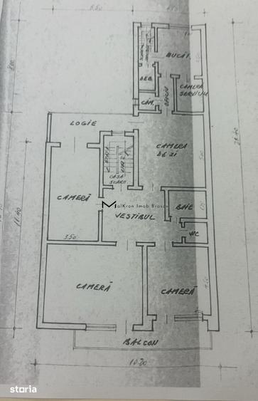 Apartament cu 4 camere în Centrul Istoric