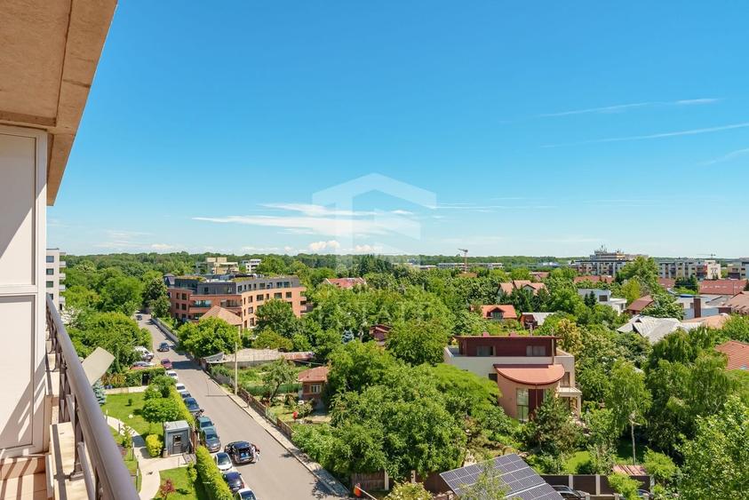Apartament cu 2 camere semidecomandat, mobilat în Băneasa